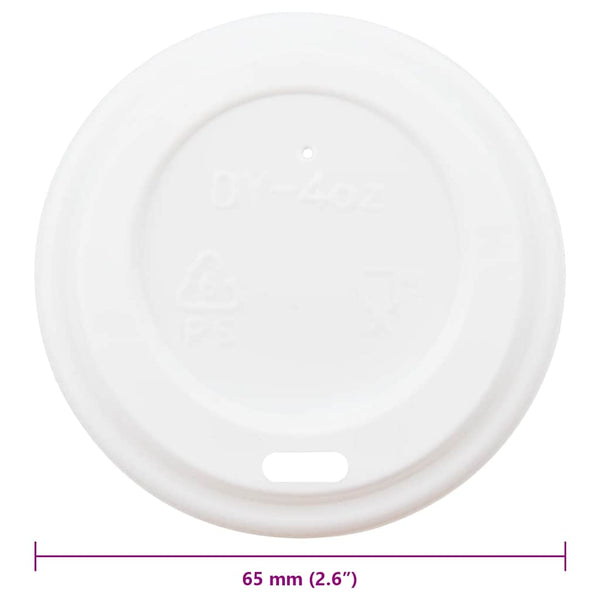 Pappbecher Deckel Ø60mm - 1000 Stück