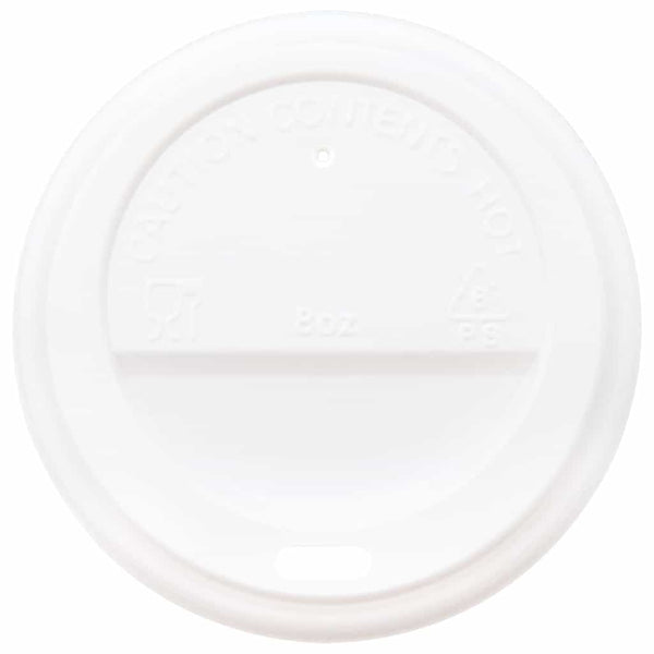 Pappbecher Deckel Ø80mm, Weiß, 1000 Stk.