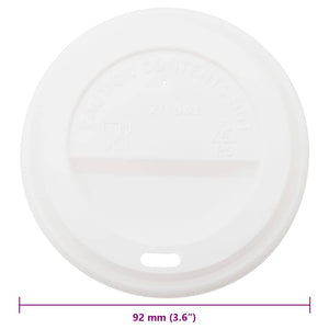 Pappbecher Deckel Ø90mm, 12/16oz, 1000 Stk.