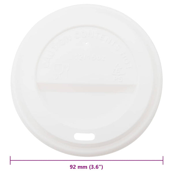 Pappbecher Deckel Ø90mm, 12/16oz, 1000 Stk.