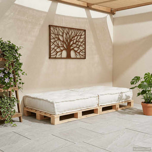 Modulares Sofaelement Creme Stoff 70x70