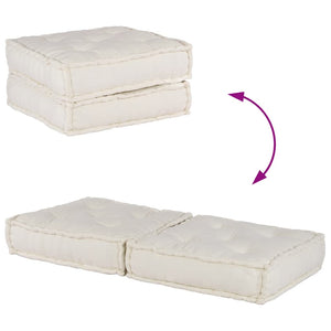 Modulares Sofaelement Creme Stoff 70x70
