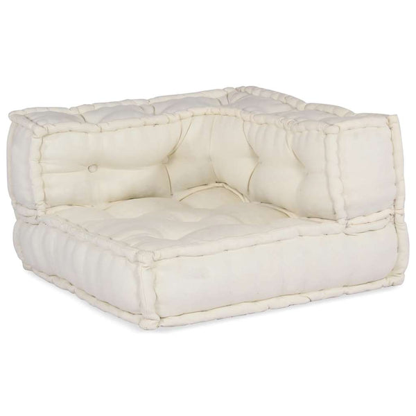 2-Sitzer Modulsofa Creme Stoff