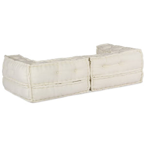 2-Sitzer Modulsofa Creme Stoff