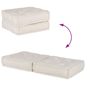 2-Sitzer Modulsofa Creme Stoff