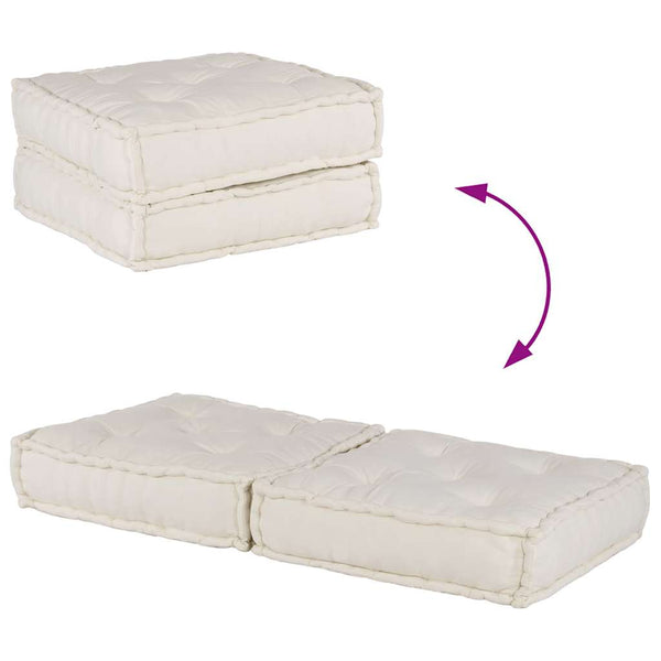 2-Sitzer Modulsofa Creme Stoff