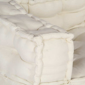 2-Sitzer Modulsofa Creme Stoff