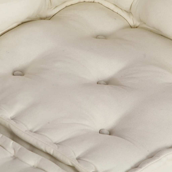2-Sitzer Modulsofa Creme Stoff