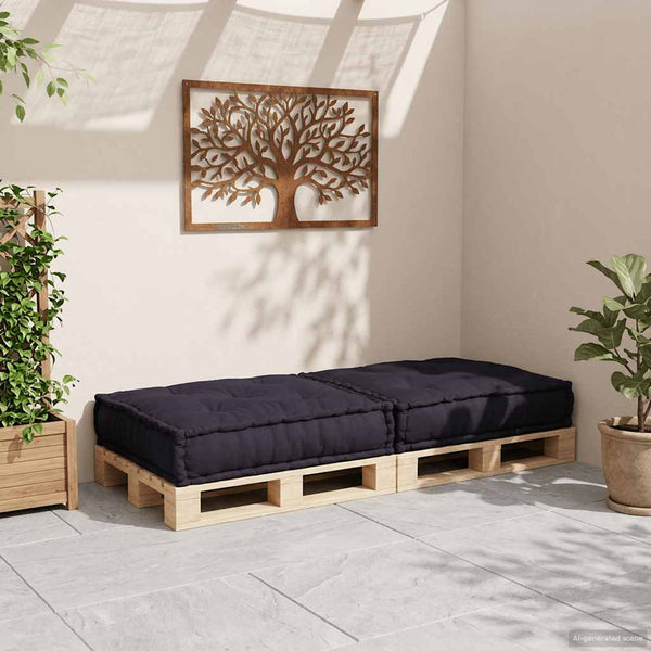 Modulares Sofaelement Anthrazit Stoff 70x70