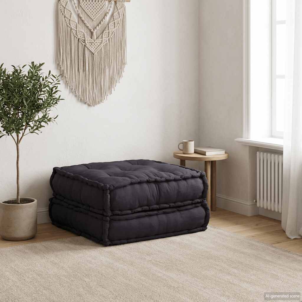 Modulares Sofaelement Anthrazit Stoff 70x70
