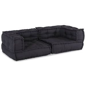 2-Sitzer Modulsofa Anthrazit Stoff