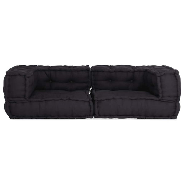 2-Sitzer Modulsofa Anthrazit Stoff