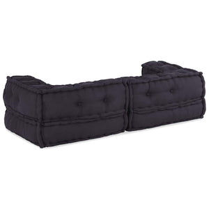 2-Sitzer Modulsofa Anthrazit Stoff