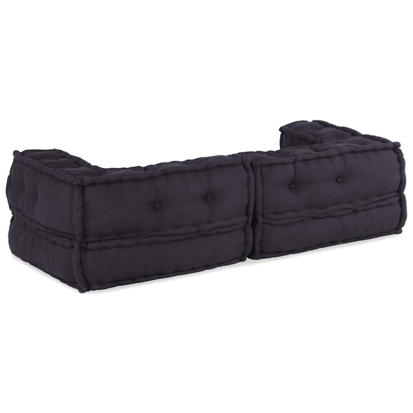 2-Sitzer Modulsofa Anthrazit Stoff