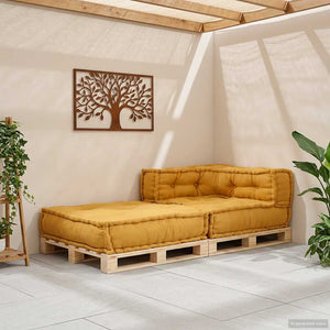 Gelbes modulares Sofaelement 70x70 cm
