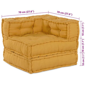 Gelbes modulares Sofaelement 70x70 cm