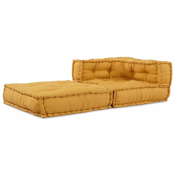 Gelbes modulares Sofaelement 70x70 cm