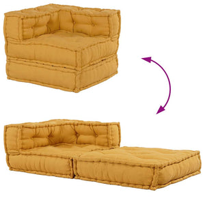 Gelbes modulares Sofaelement 70x70 cm