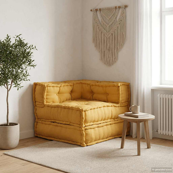 Gelbes modulares Sofaelement 70x70 cm