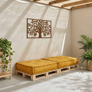 Modulares Sofaelement Gelb 70x70 cm