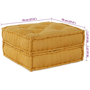 Modulares Sofaelement Gelb 70x70 cm