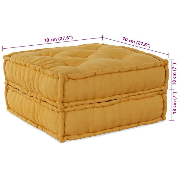 Modulares Sofaelement Gelb 70x70 cm