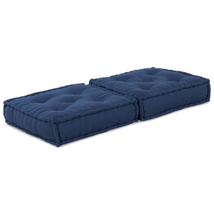 Modulare Sofagarnitur Indigo Stoff 70x70 cm