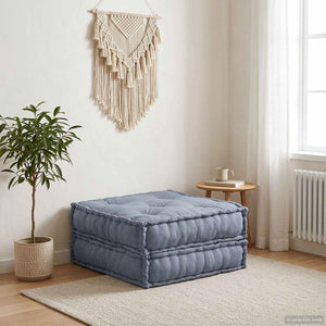 Modulare Sofagarnitur Grau Stoff 70x70