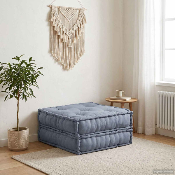 Modulare Sofagarnitur Grau Stoff 70x70