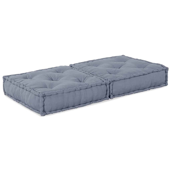 Modulare Sofagarnitur Grau Stoff 70x70