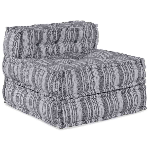 Modulare Sofagarnitur Grau Stoff 70x70x56cm