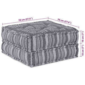 Modulare Sofagarnitur Grau Stoff 70x70 cm