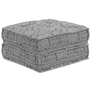 Modulare Sofagarnitur Hellgrau Stoff 70x70