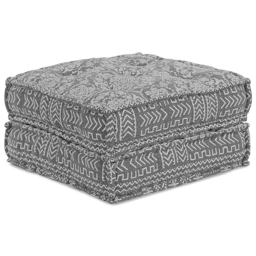 Modulare Sofagarnitur Hellgrau Stoff 70x70