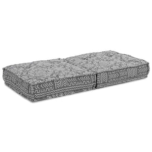 Modulare Sofagarnitur Hellgrau Stoff 70x70