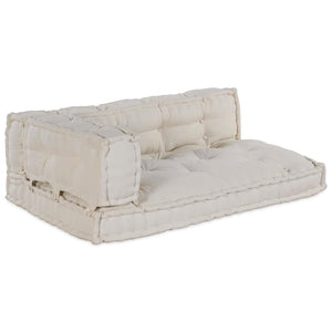 Palettensofa Kissen Creme 3er Set