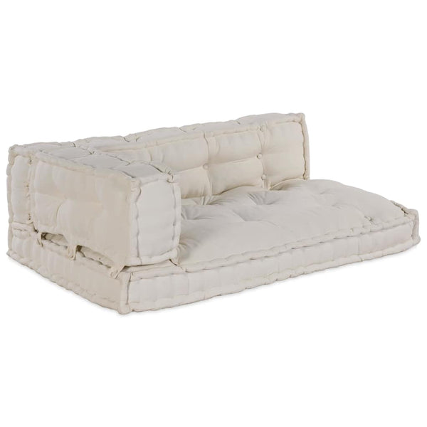 Palettensofa Kissen Creme 3er Set
