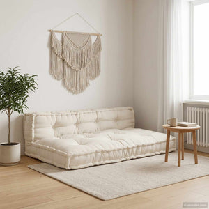 Palettensofa Kissen Creme 120x80 cm 2er Set