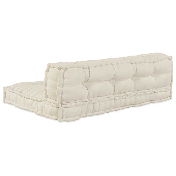 Palettensofa Kissen Creme 120x80 cm 2er Set