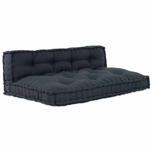Palettensofa Kissen Anthrazit 120x80 cm 2er Set