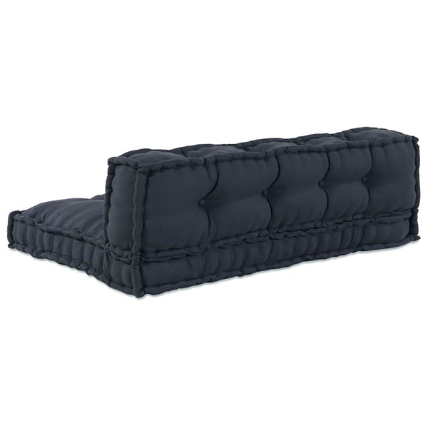 Palettensofa Kissen Anthrazit 120x80 cm 2er Set