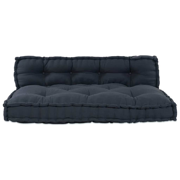 Palettensofa Kissen Anthrazit 120x80 cm 2er Set