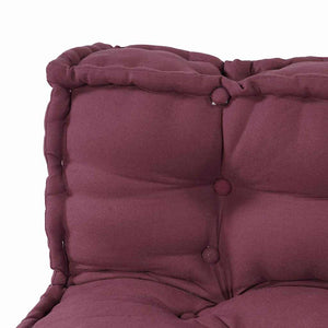 vidaXL Coussins de palette pour canapé 3 pcs marron châtaigne 120 x 80 x 38 cm tissu