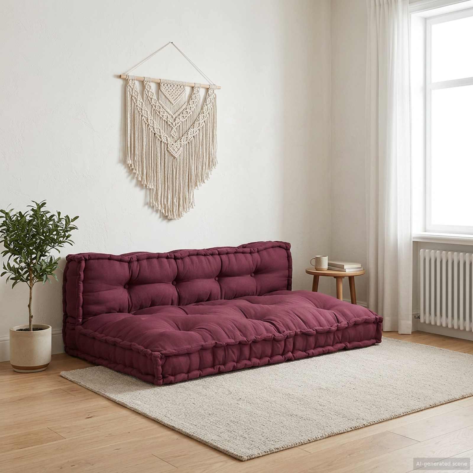 Palettensofa Kissen Kastanienbraun 2er Set