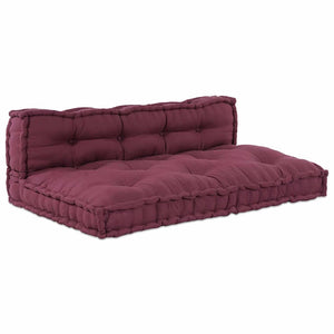 Palettensofa Kissen Kastanienbraun 2er Set