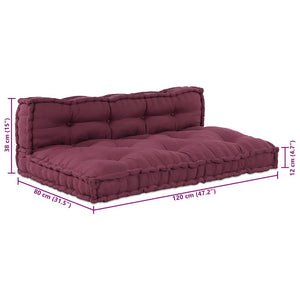 Palettensofa Kissen Kastanienbraun 2er Set