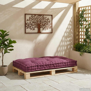 Palettenkissen Kastanienbraun 120x80 cm
