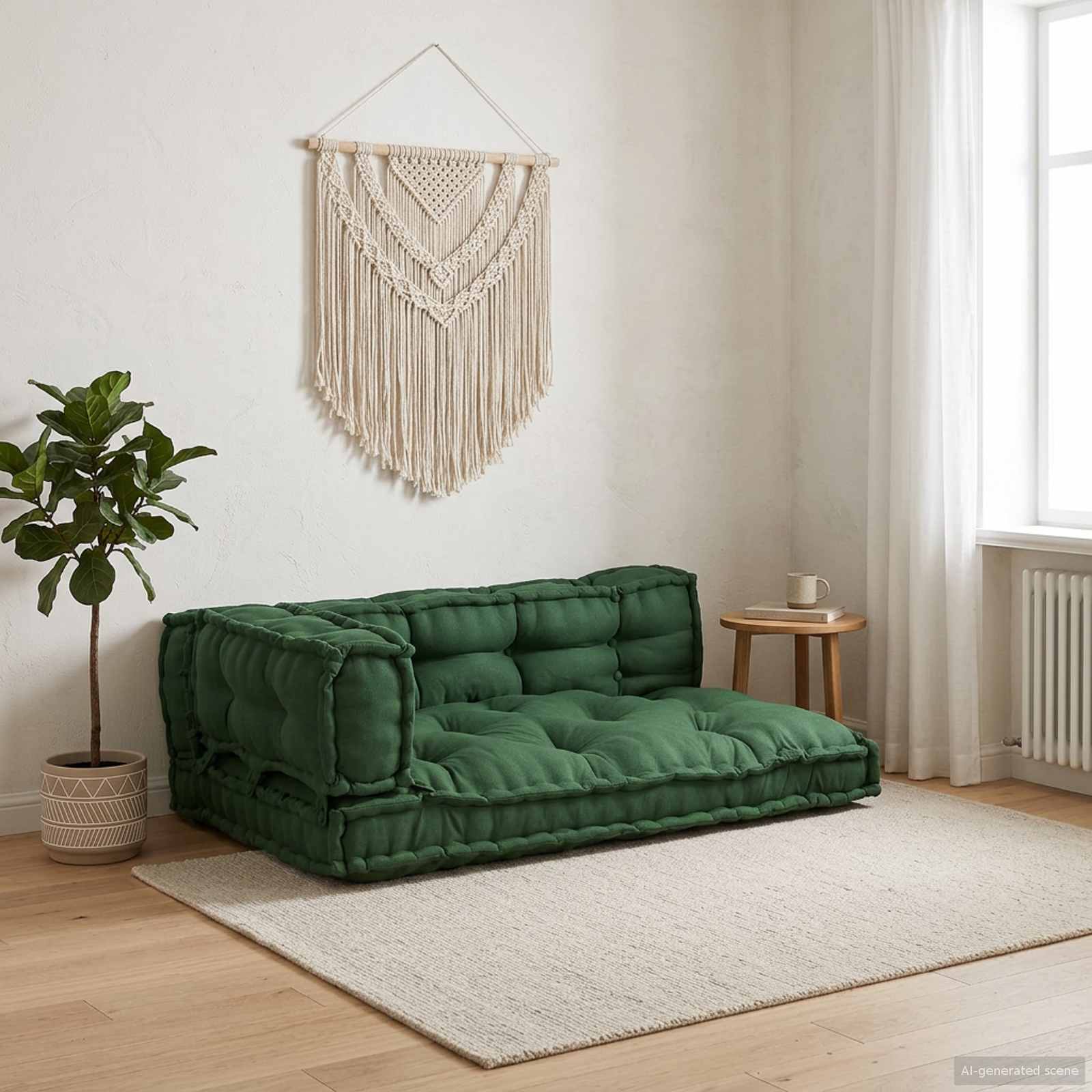 Palettensofa Kissen Grün 3er Set
