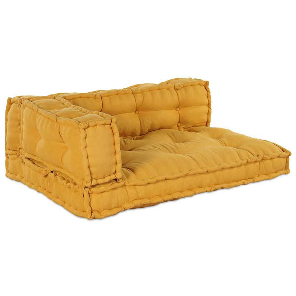 Palettensofa Kissen Gelb 3er Set