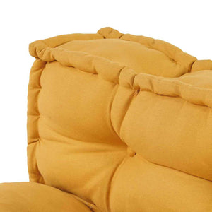 Gelbe Palettenkissen 2er Set 120x80 cm